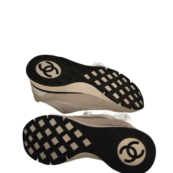 Chanel White and Black Sneakers - Picture 5 of 7